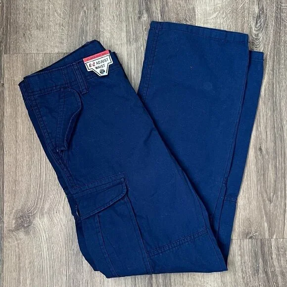 NEW OshKosh Navy Blue Cargo Pants Sz 12 - Picture 1 of 12